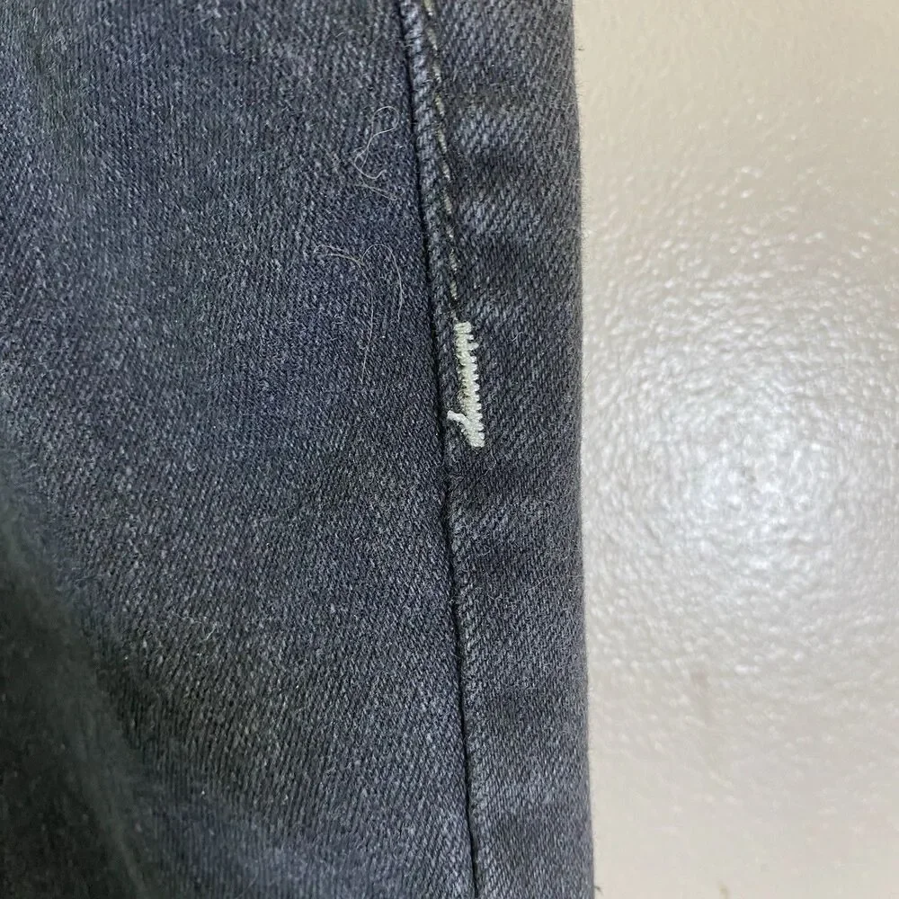 True Religion Jeans Size 34x32 Black Rocco Relaxed Skinny Pants Rock